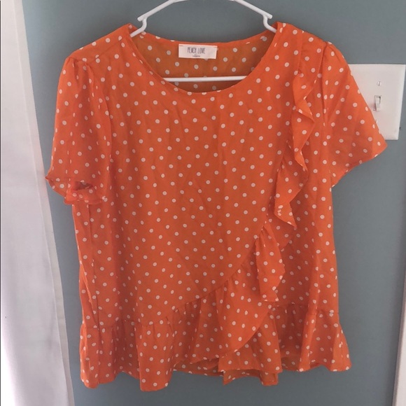 Peach Love California Tops - Peach Love boutique blouse